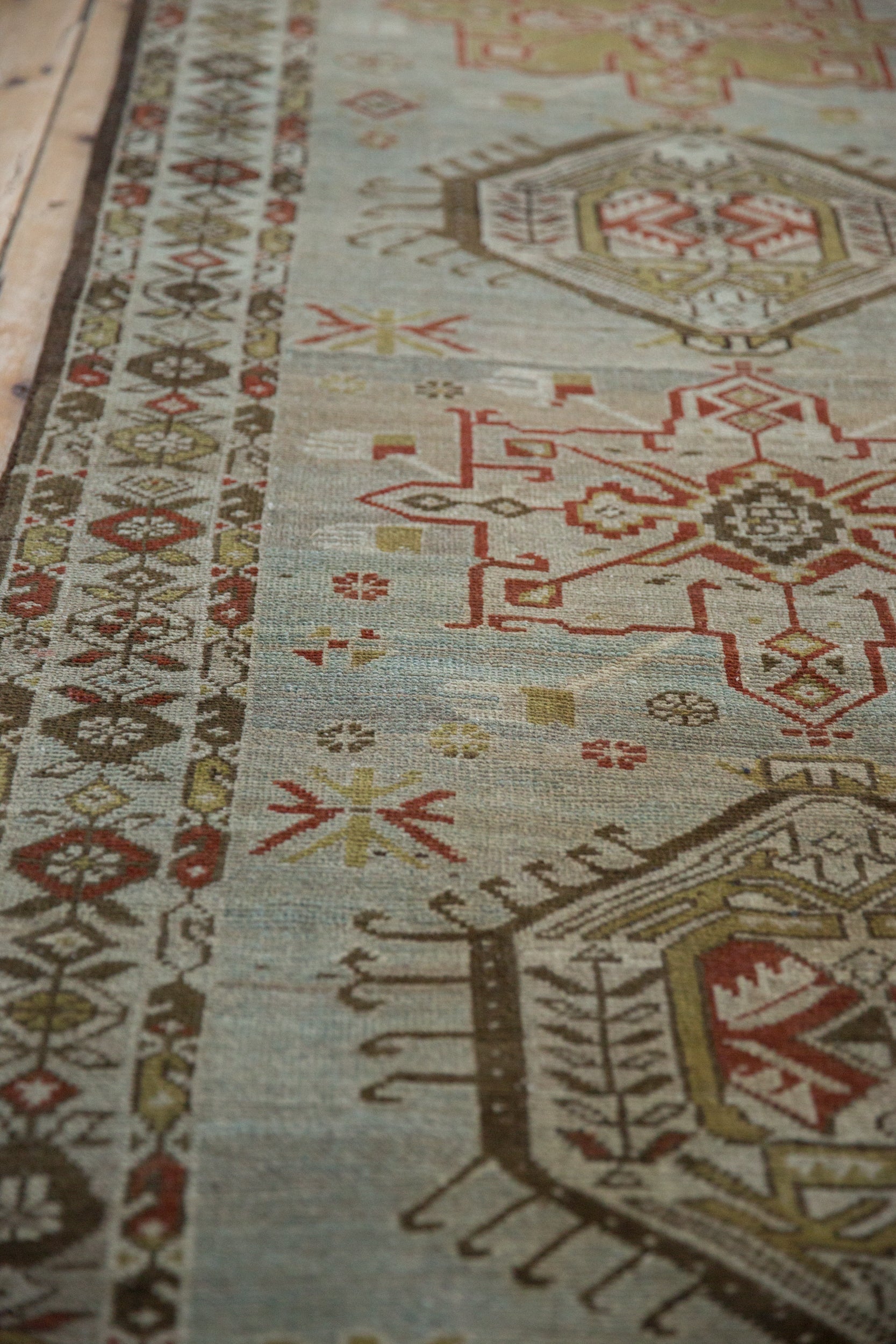 3.5x17 Vintage Distressed Karaja Rug Runner