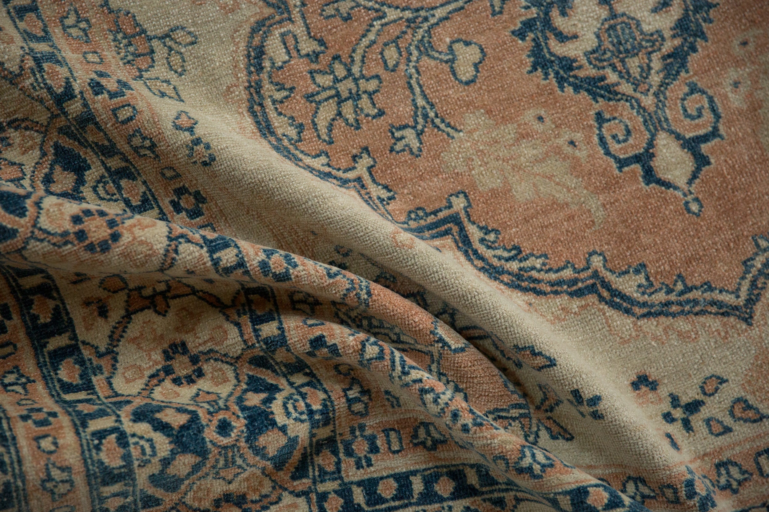 4.5x6 Vintage Distressed Tabriz Rug
