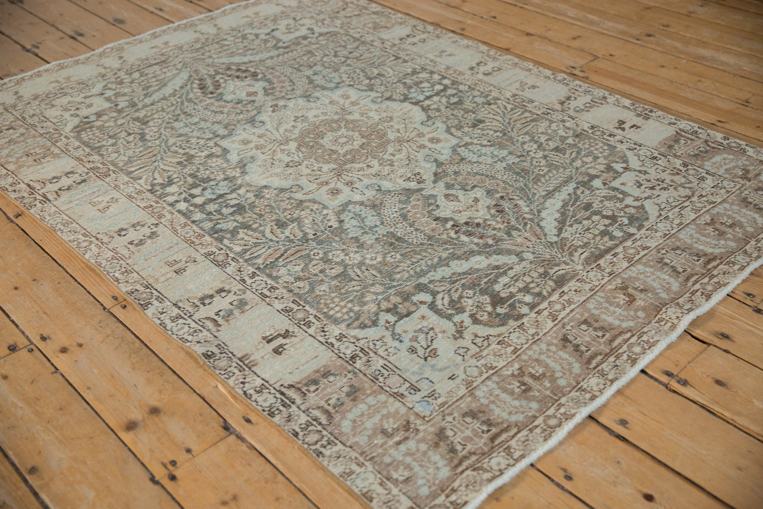 4.5x6 Vintage Distressed Tabriz Rug