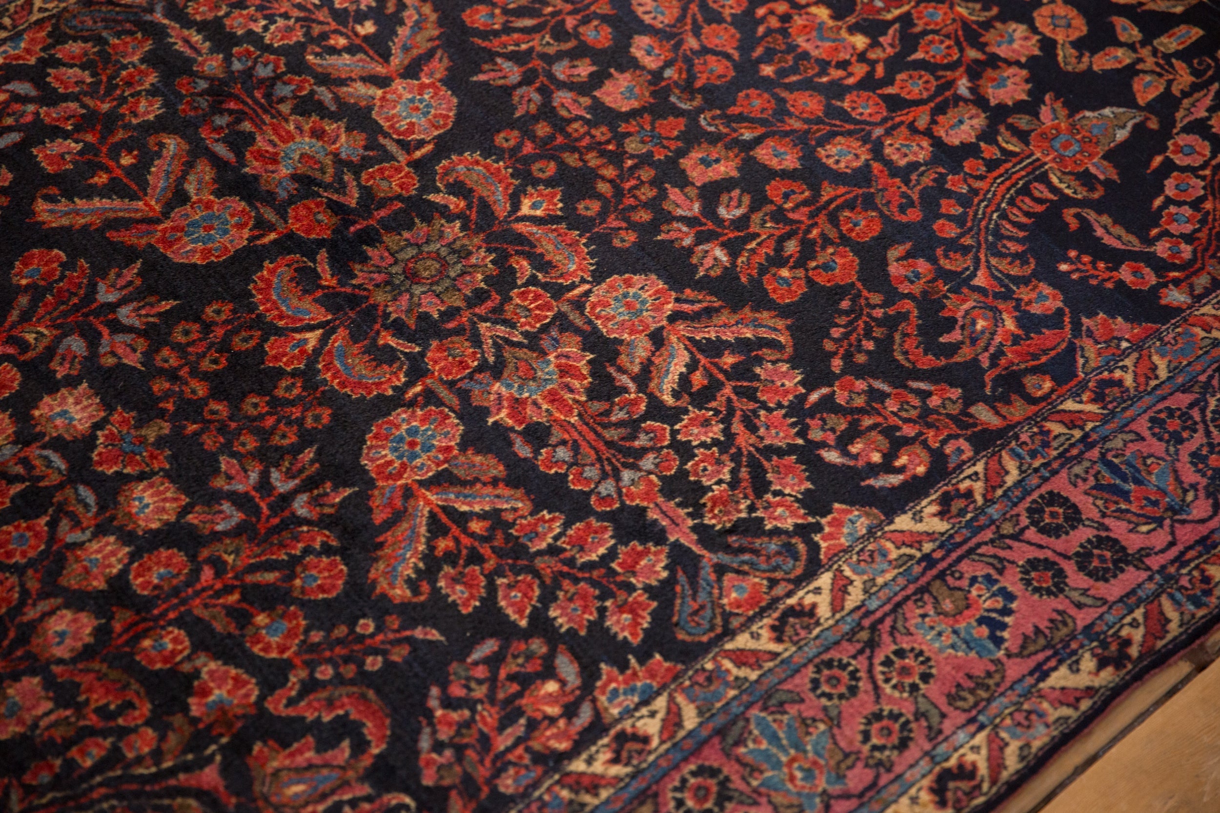 4x6.5 Antique Mohajeran Sarouk Rug