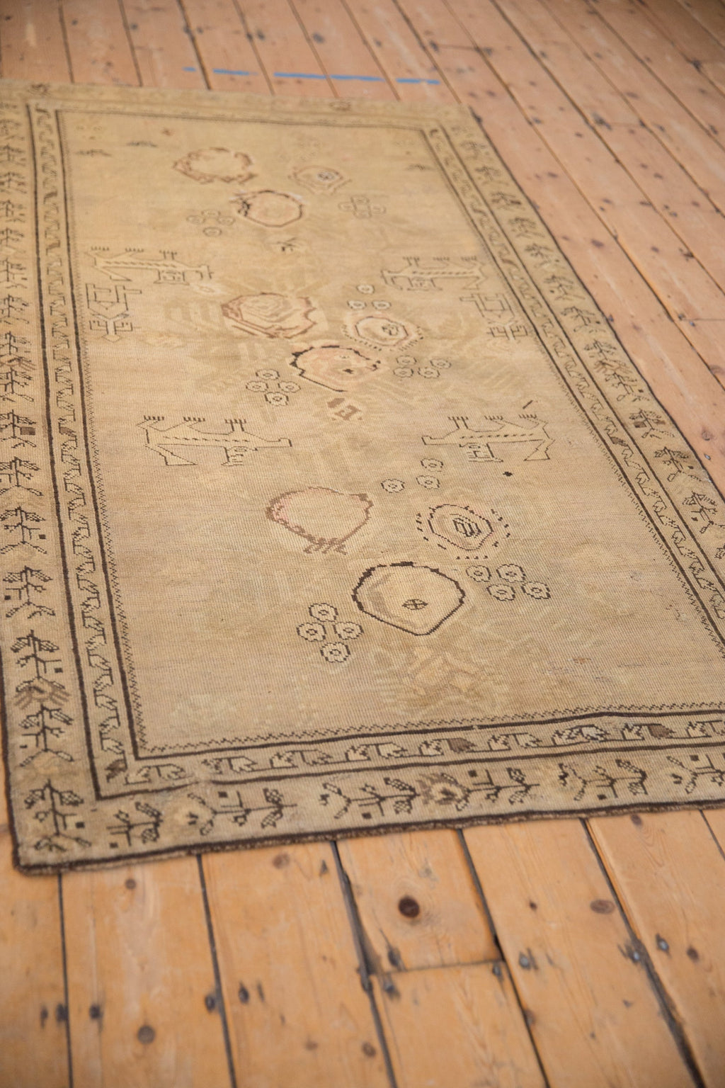 3.5x6.5 Antique Distressed Karabagh Rug