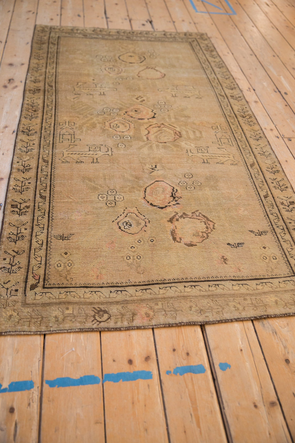 3.5x6.5 Antique Distressed Karabagh Rug