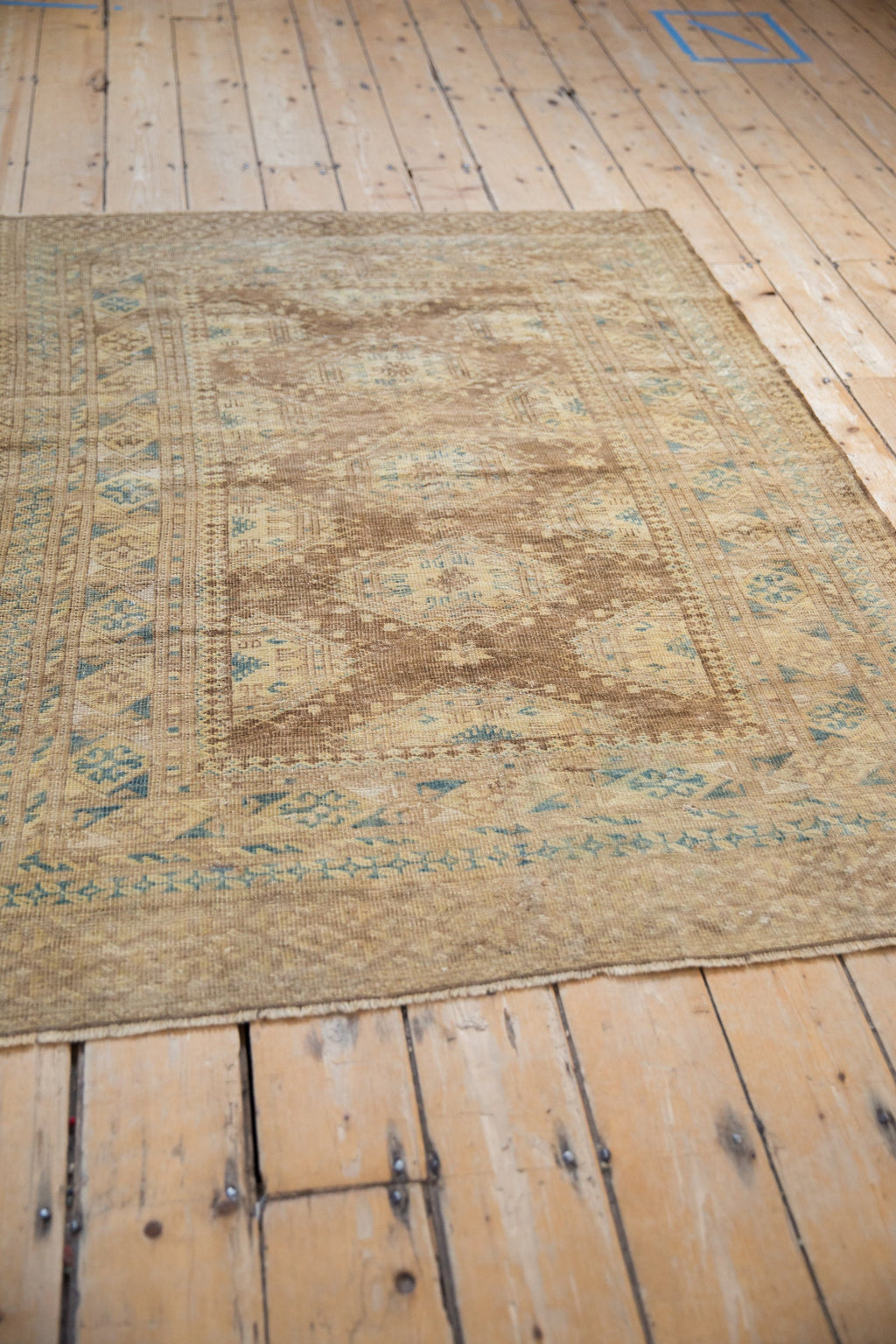 4x5.5 Vintage Afghan Rug