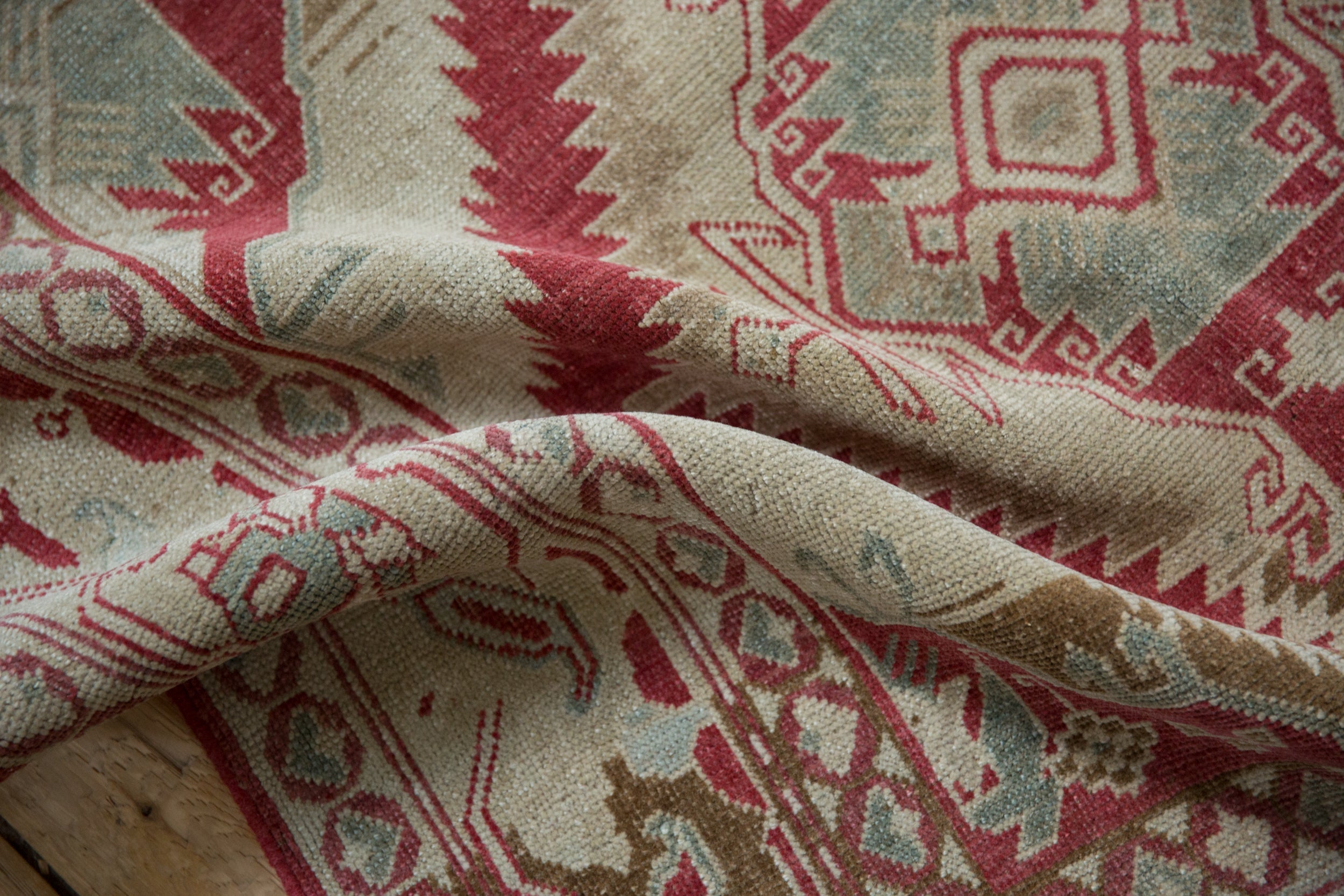 3.5x5.5 Vintage Distressed Caucasian Rug