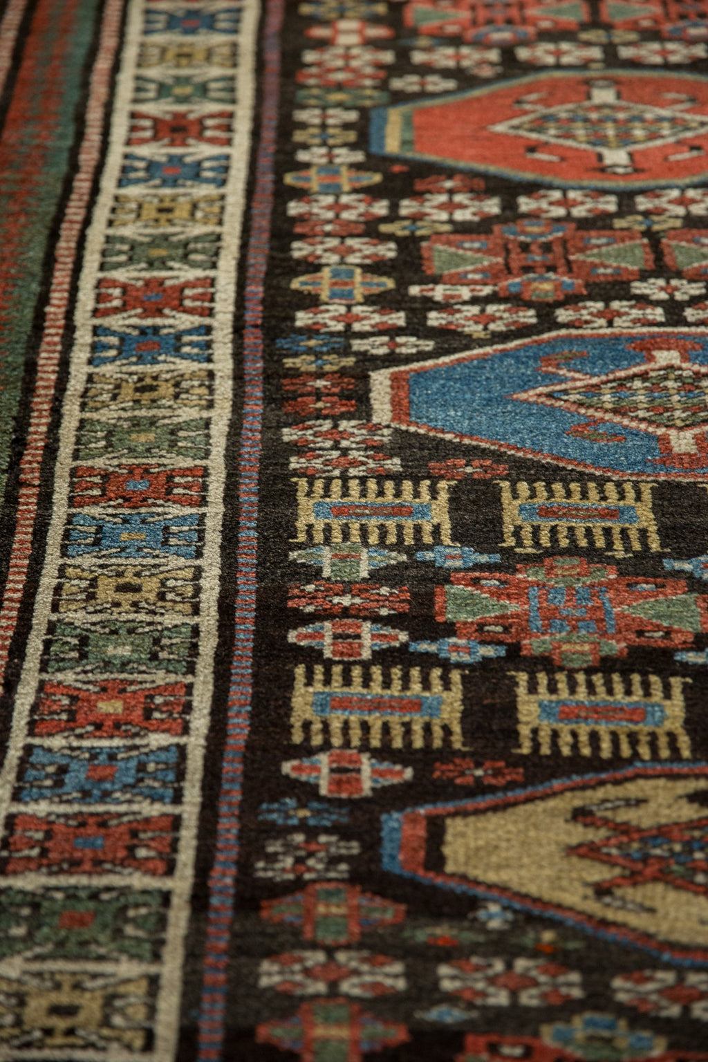 3.5x12.5 Vintage Kurdish Rug Runner