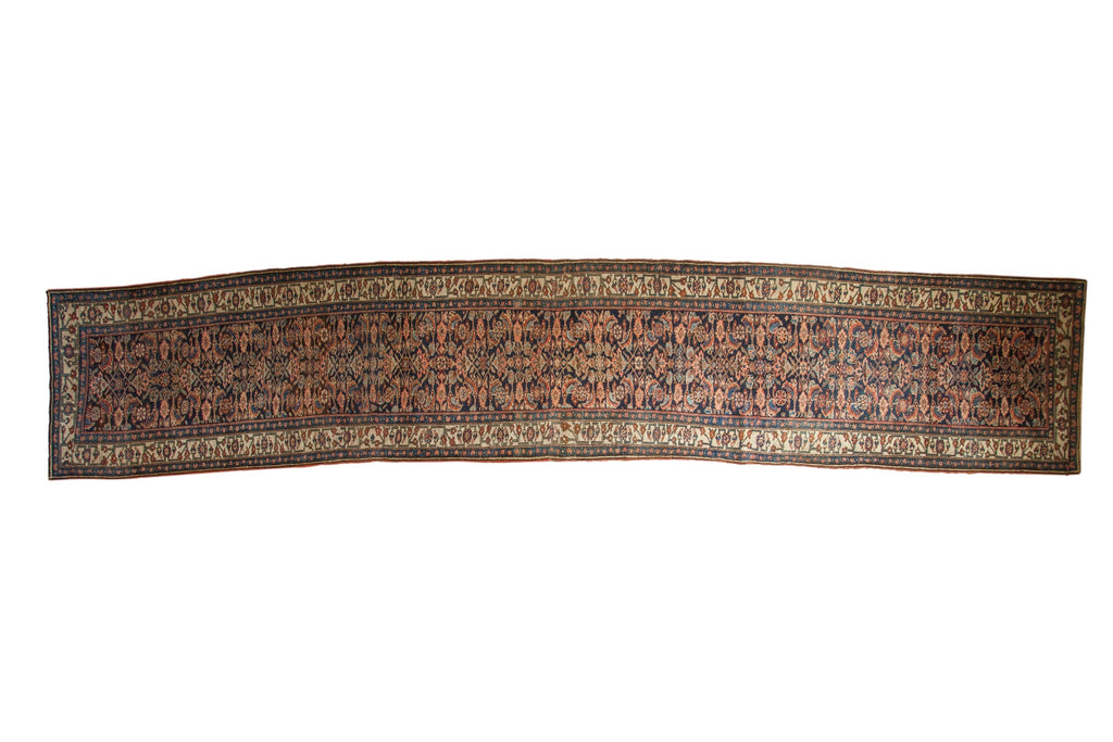 3.5x18 Antique Bijar Rug Runner