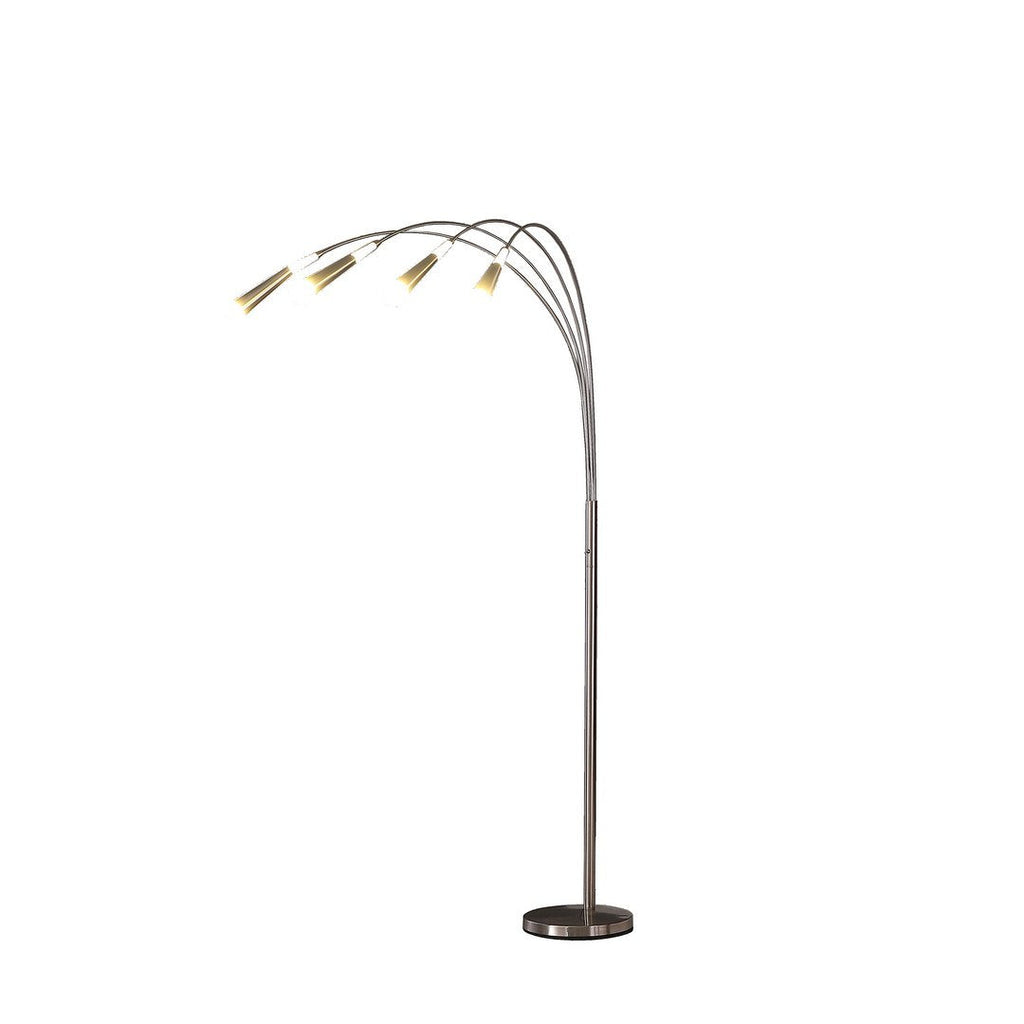 72' Kiery 4 Arm Aluminum Led Arc Floor Lamp