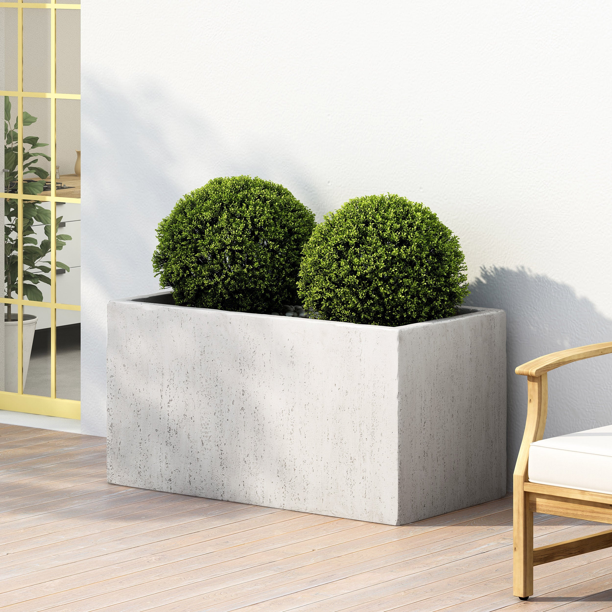 35.25'' L Outdoor MGO Planter