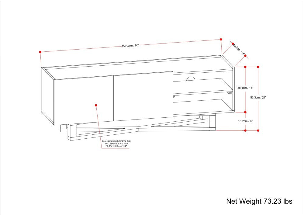 Harrow TV Media Stand
