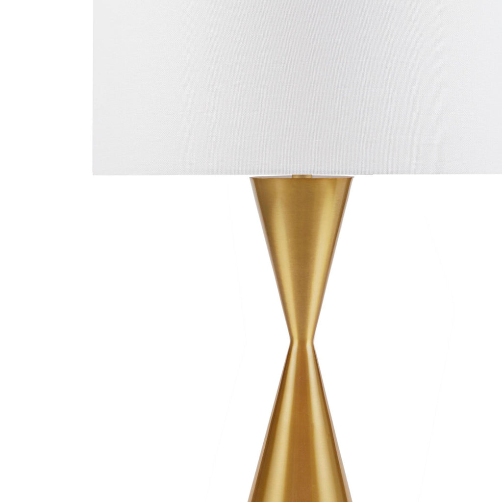 Gold Hourglass Metal Table Lamp Gold See below