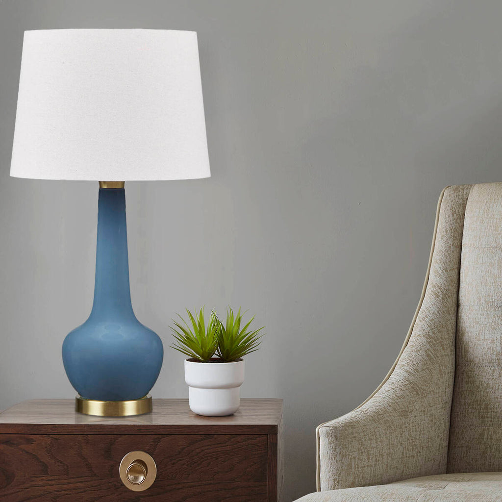 Ceramic Genie Table Lamp Blue See below