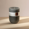 Goblet Grey Pillar Candle 4'x6' – Elegant Home Décor Candle
