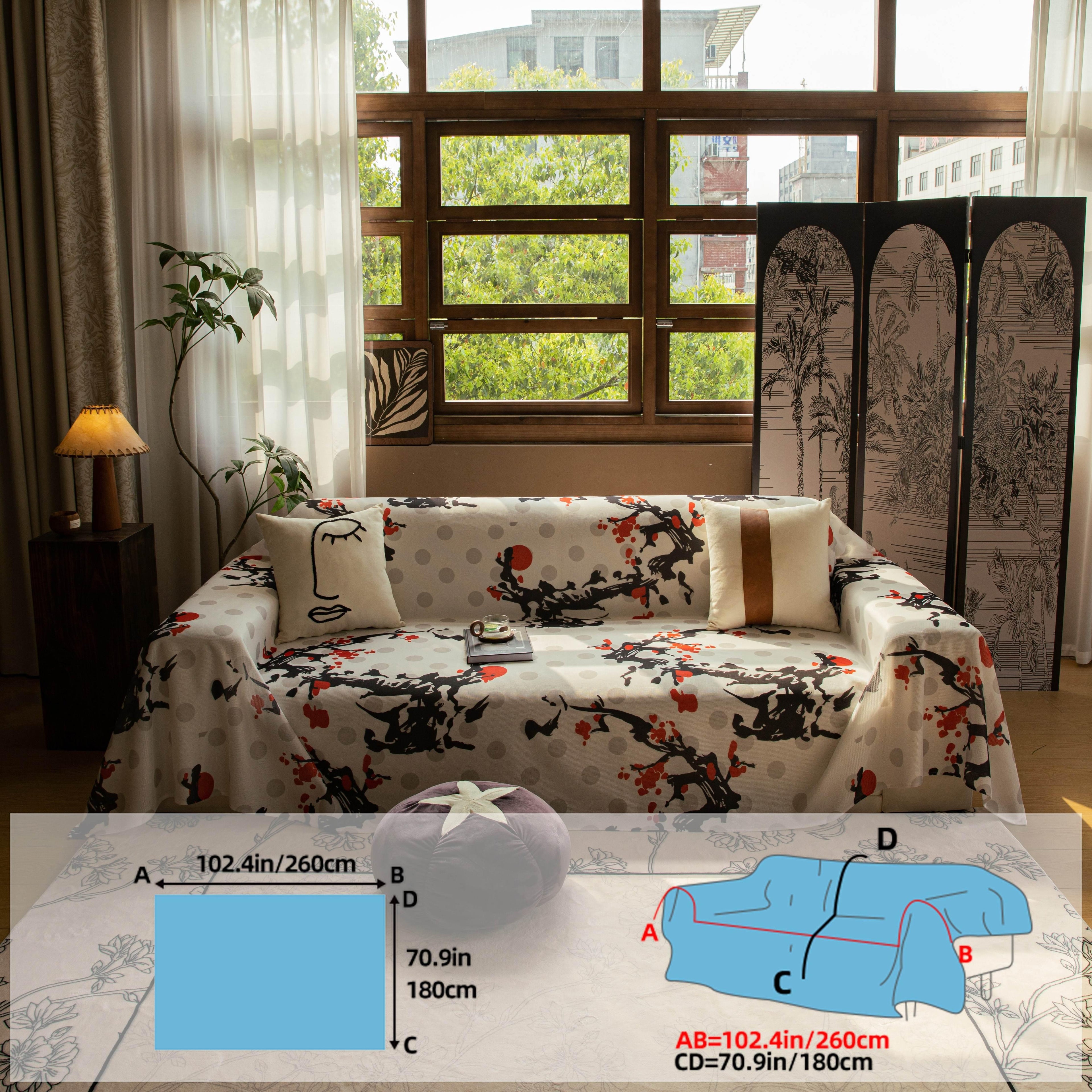 Ice Silk Extra Large Sofa Cover| Fully Protection & Cool Experience