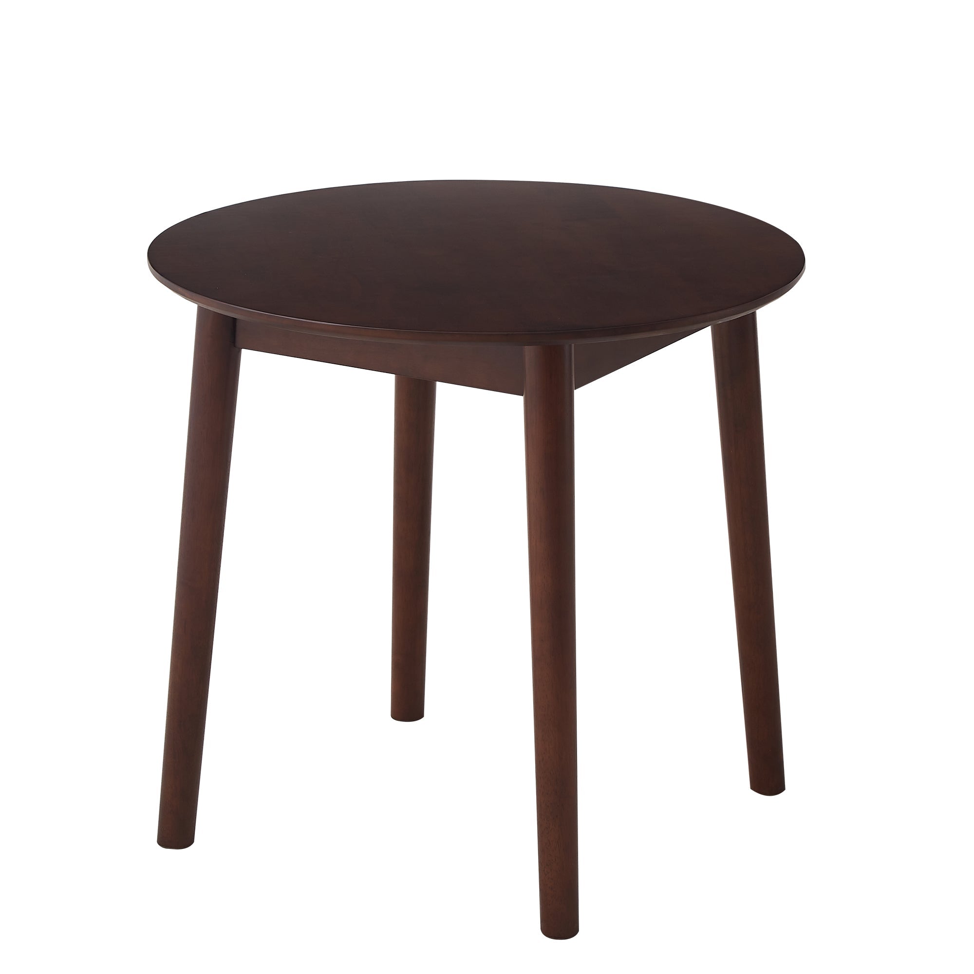 walnut Round Table, all solid wood, can sit 2-4 people diameter 31.5 inches
