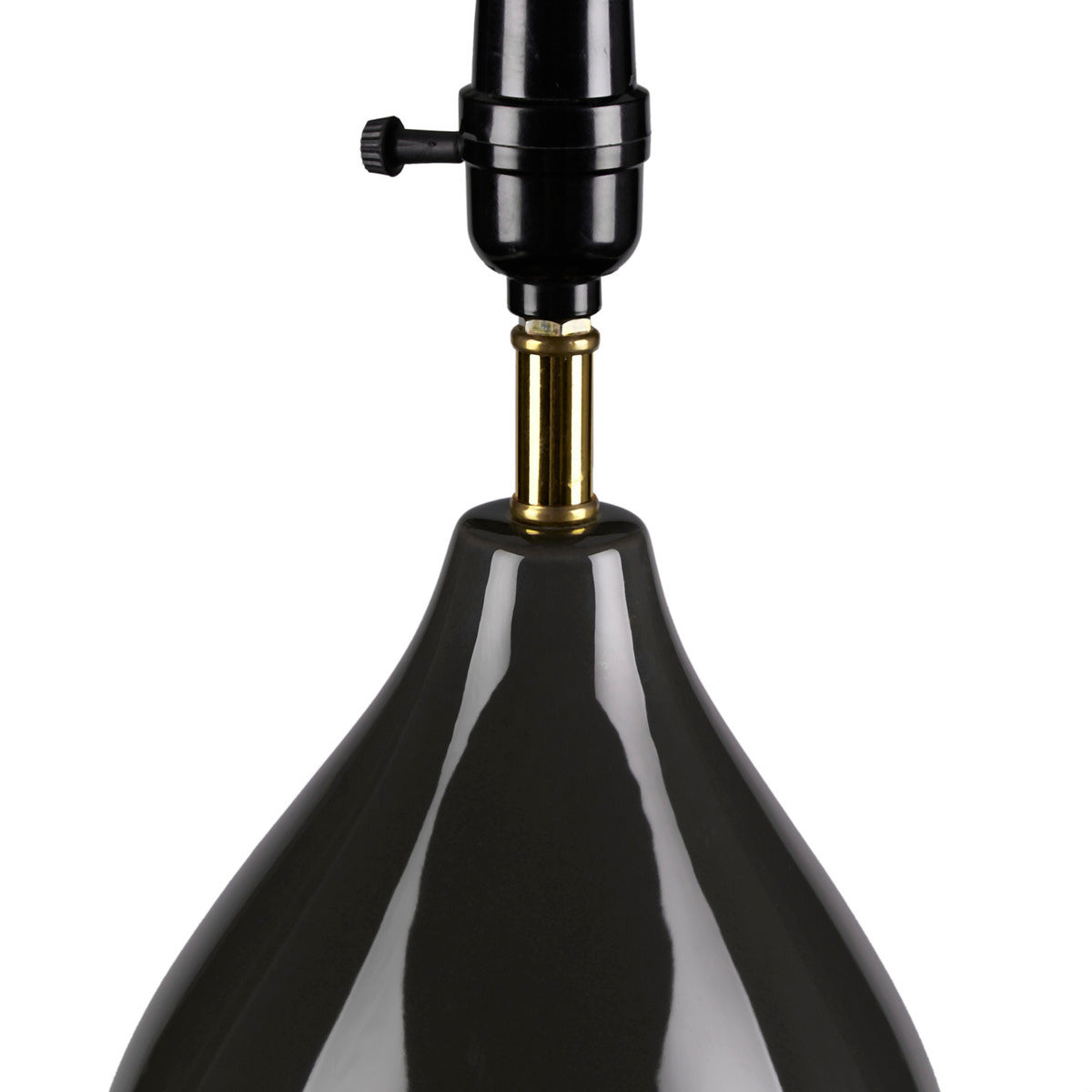 2-Tone Ceramic Table Lamp Set of 2 Black/Gold See below