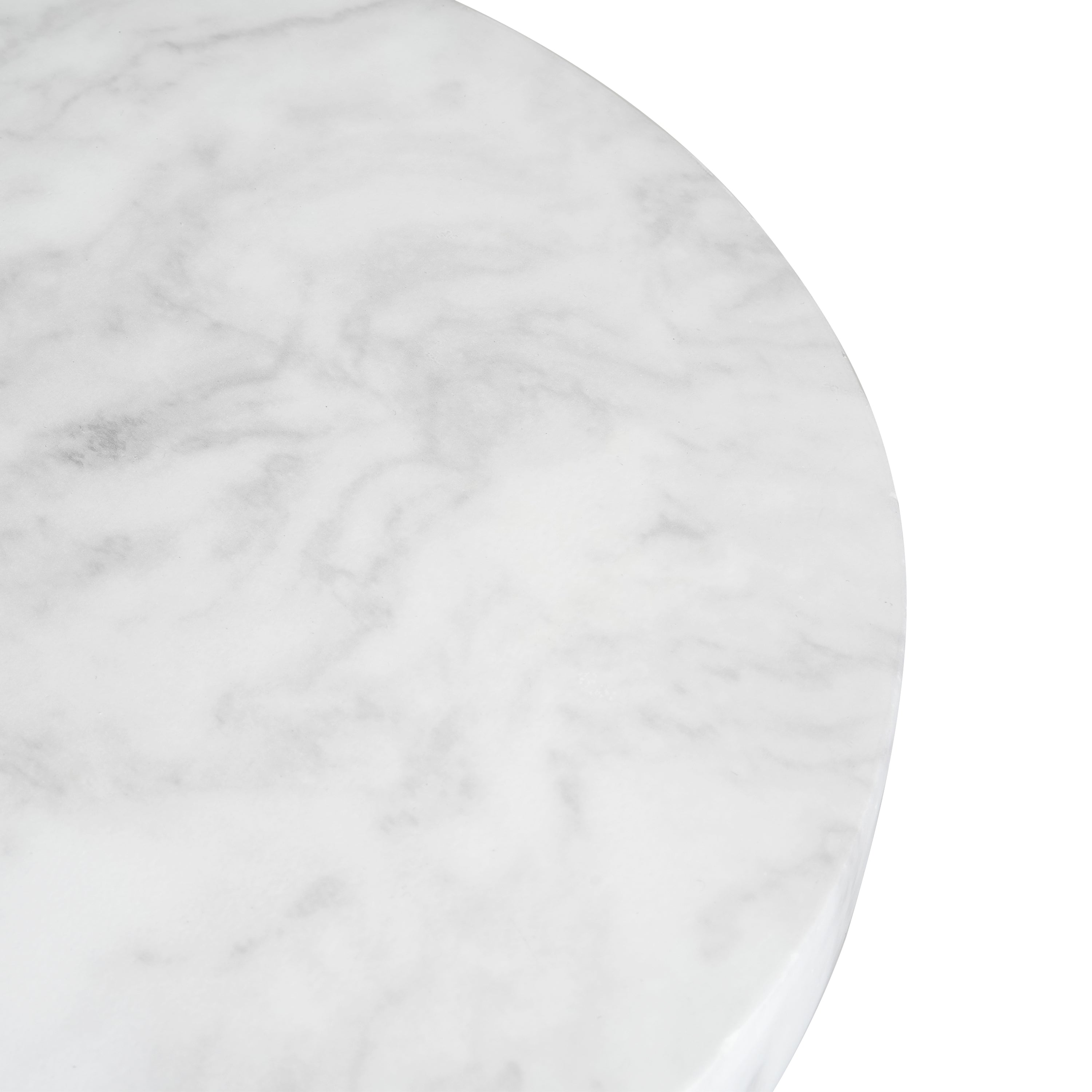 Outdoor Ponti Travertine Side Table,White