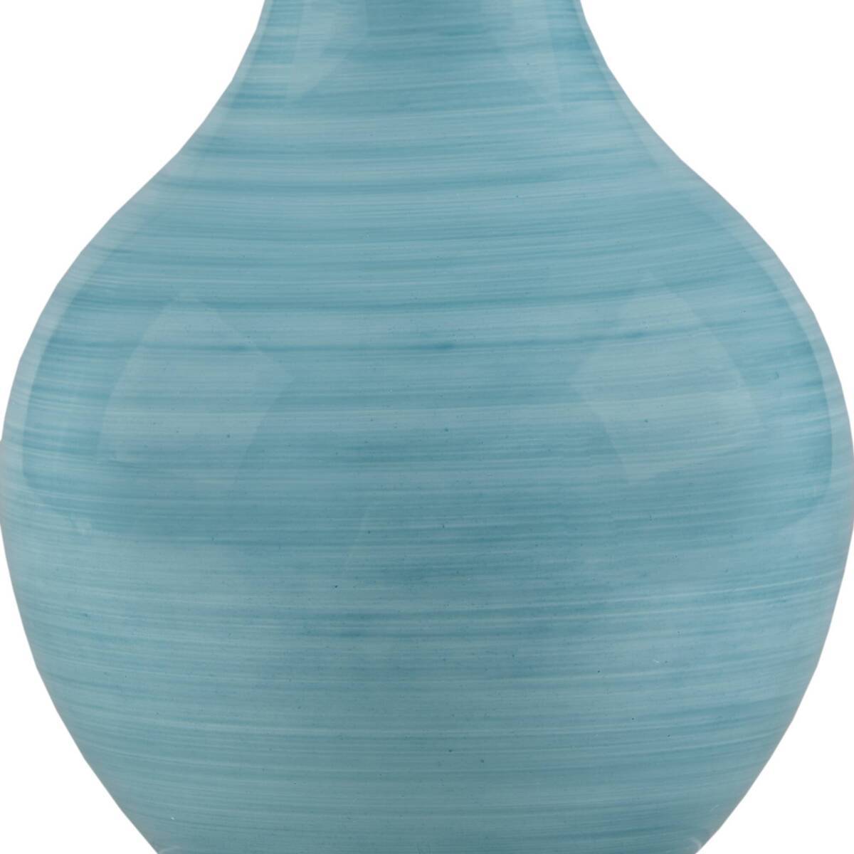 Blue Aqua Swirl Blown Glass Table Lamp Aqua See below