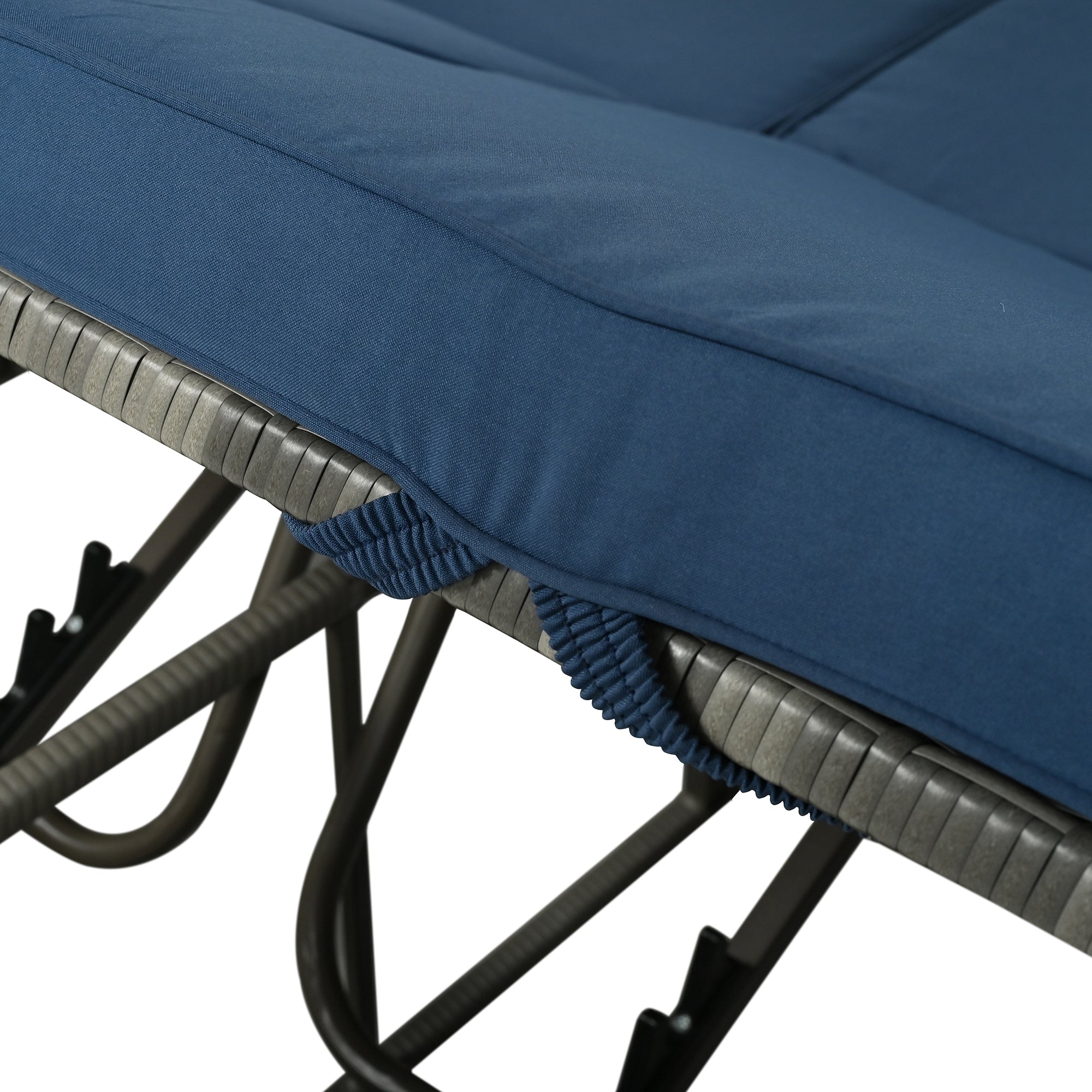 U_Style Adjustable Sun Bed With Curtain,High Comfort,With 3 Colors