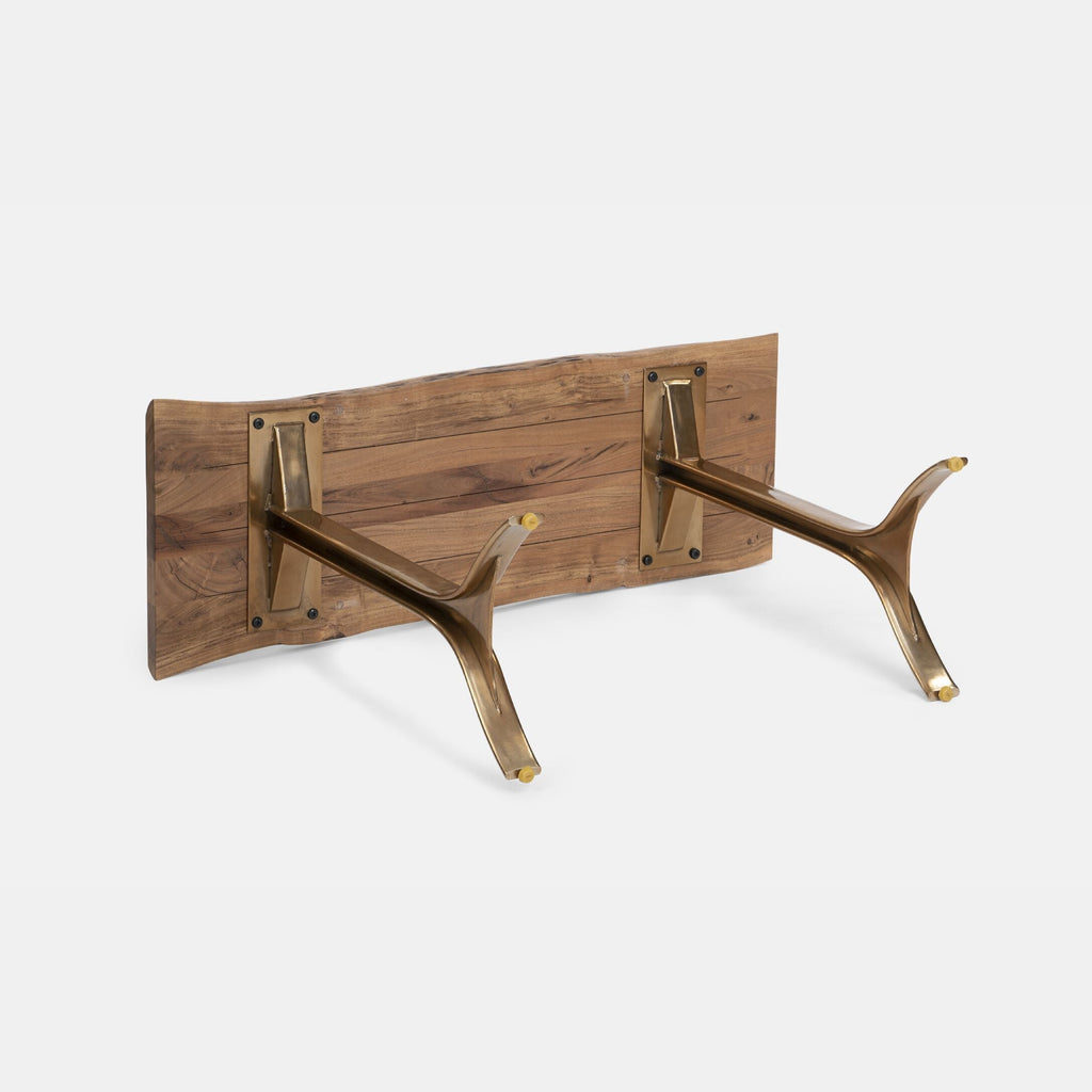 Mrazik Yoho Solid Wood Console Table in Natural Finish-45.2X15.7X29.5'