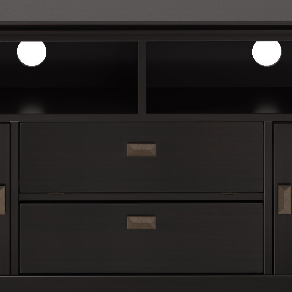 Artisan - 72' TV Media Stand - Hickory Brown