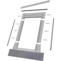 Aluminum High-Profile Tile Roof Flashing Kit for Curb Mount Skylight