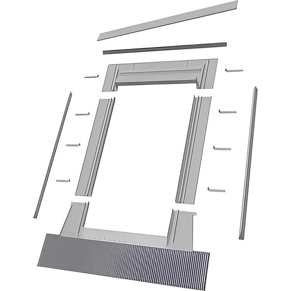 Aluminum High-Profile Tile Roof Flashing Kit for Deck Mount Skylight