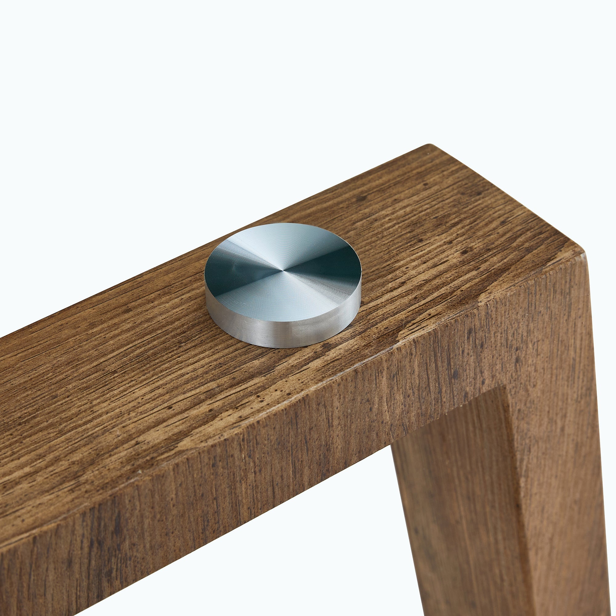 Modern practical circular coffee and tea tables. Made of transparent tempered glass tabletop and wood colored MDF material. Suitable for living rooms and bedrooms.31.5"*31.5"*17.7"