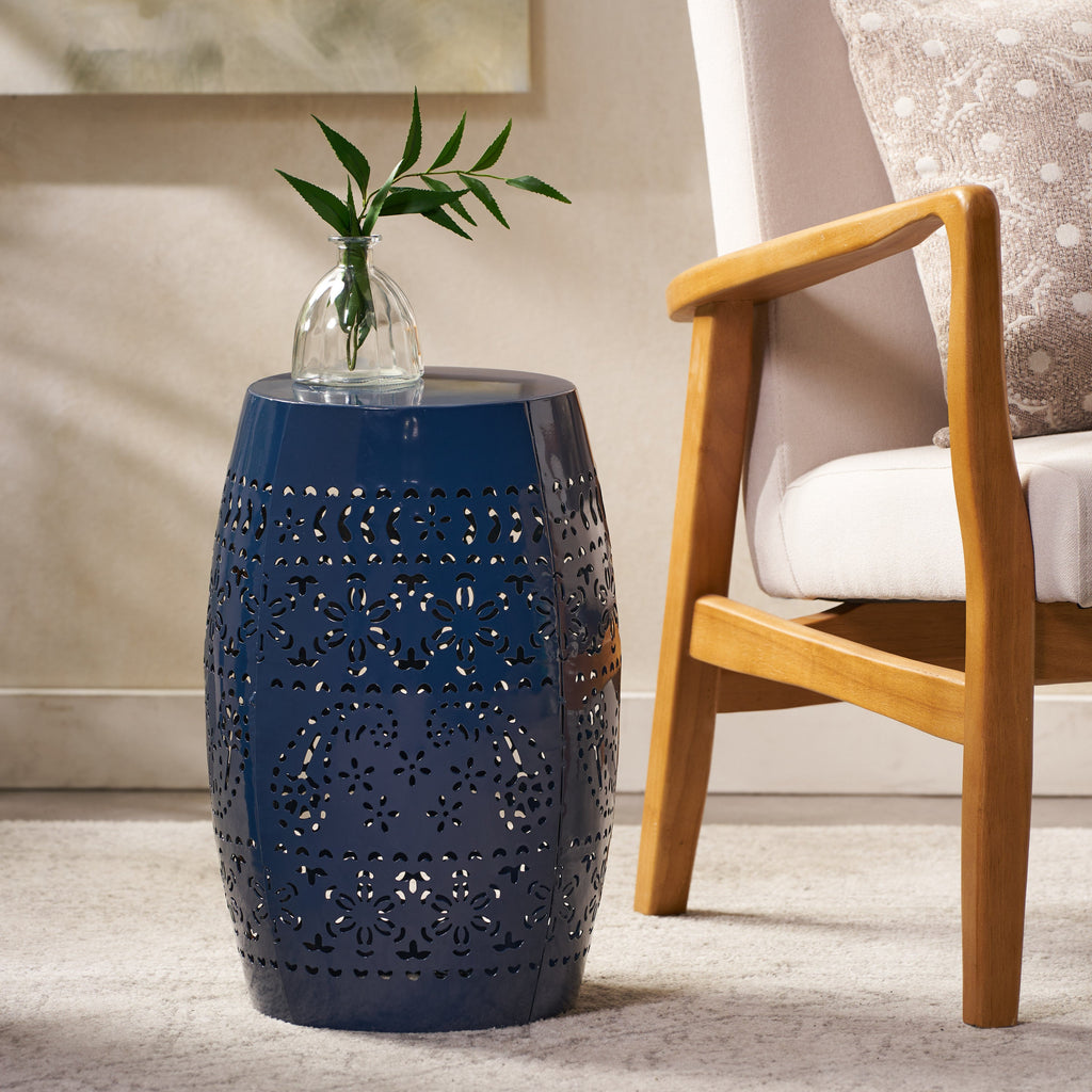 RUBY 12' SIDE TABLE - NAVY
