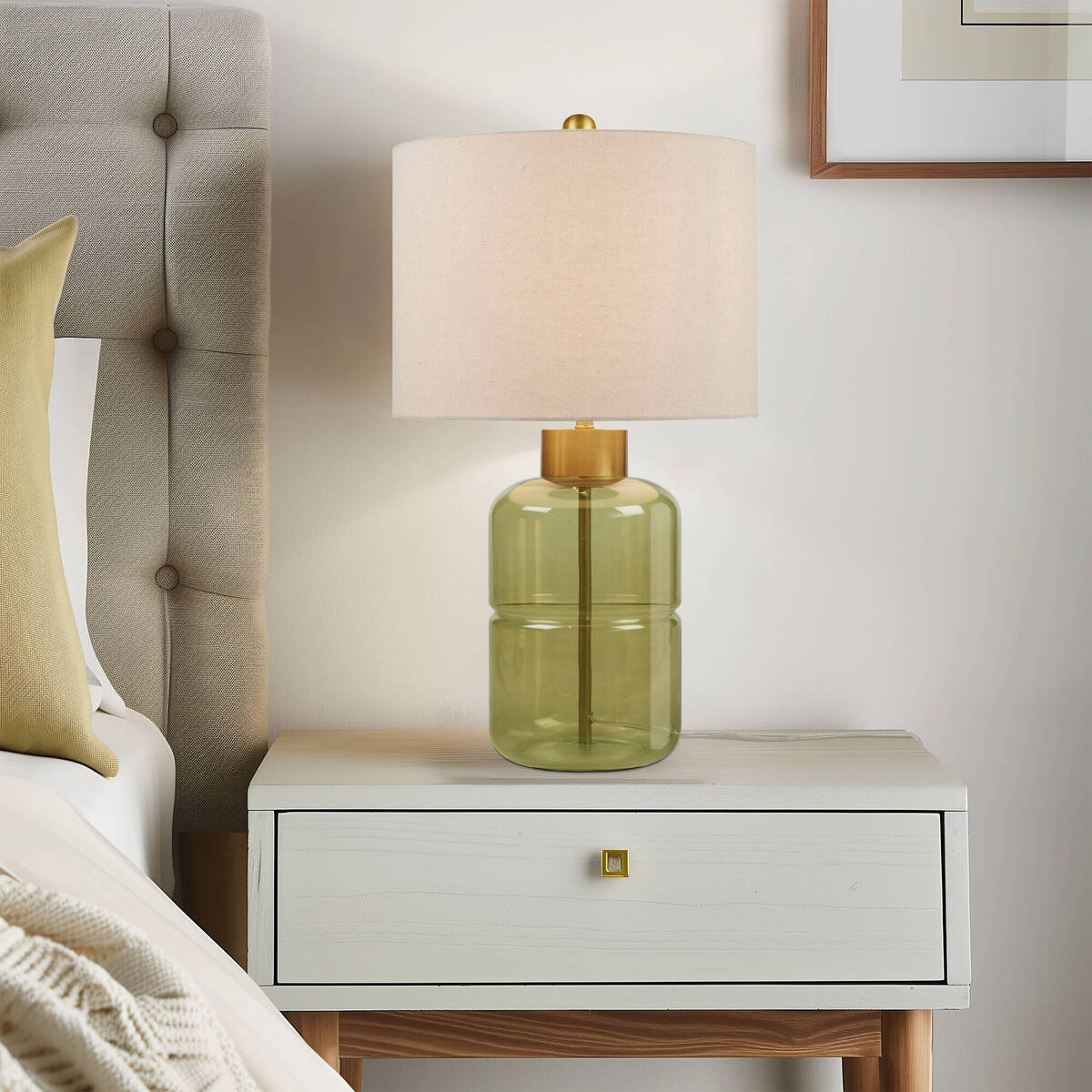 Glass Table Lamp Green See below
