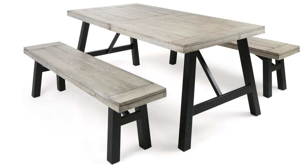 BETTINA DINING SET-GRAY (3 PCS)
