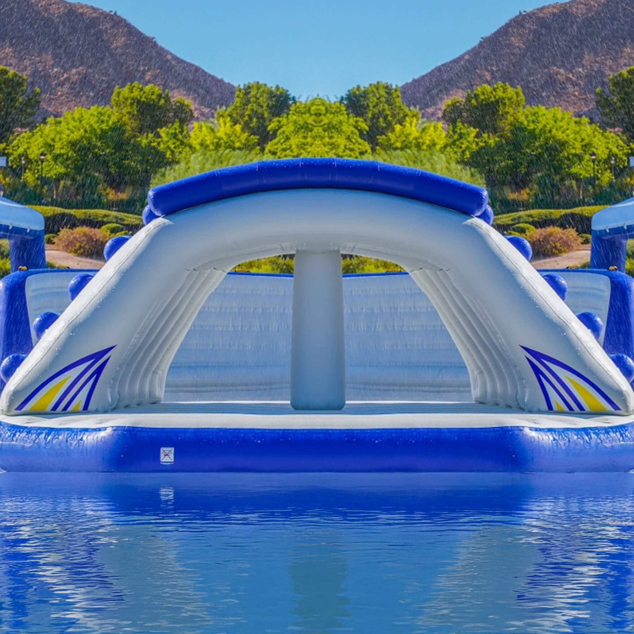 Giant Inflatable Water Climbing Obstacle Course With Air Pump (SAK87625)