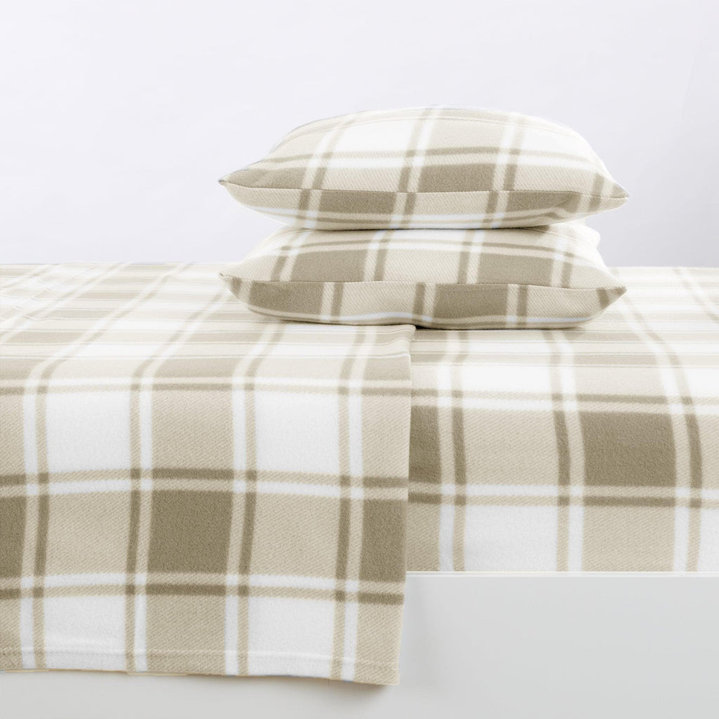 4-Piece Printed Fleece Sheet - Dara Collection