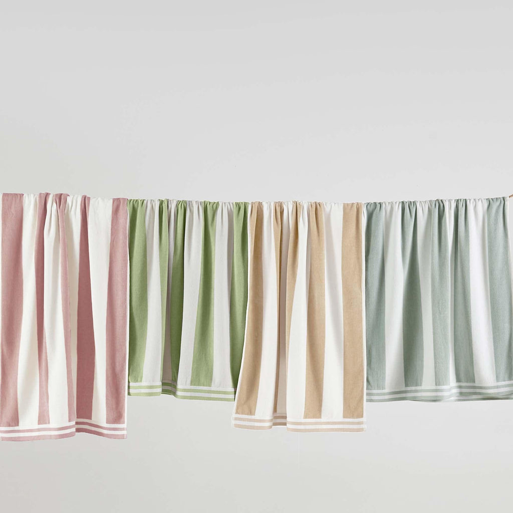 4 Pack Striped Cabana Oversized Beach Towel - Edgartown
