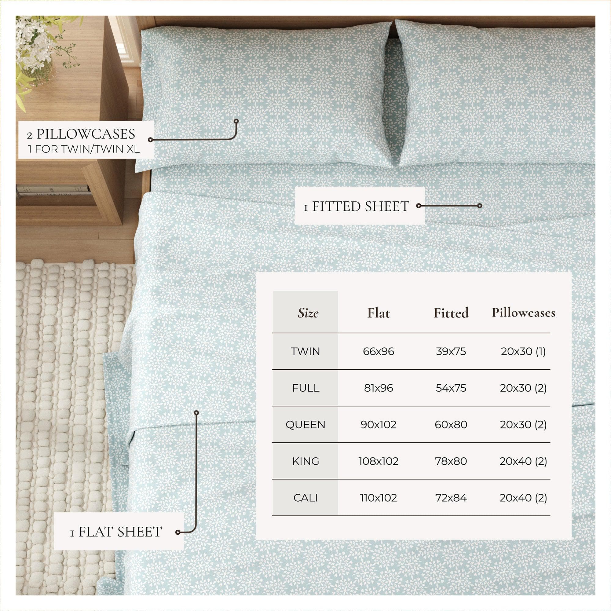 Turkish Cotton Flannel Sheet - Belle Collection