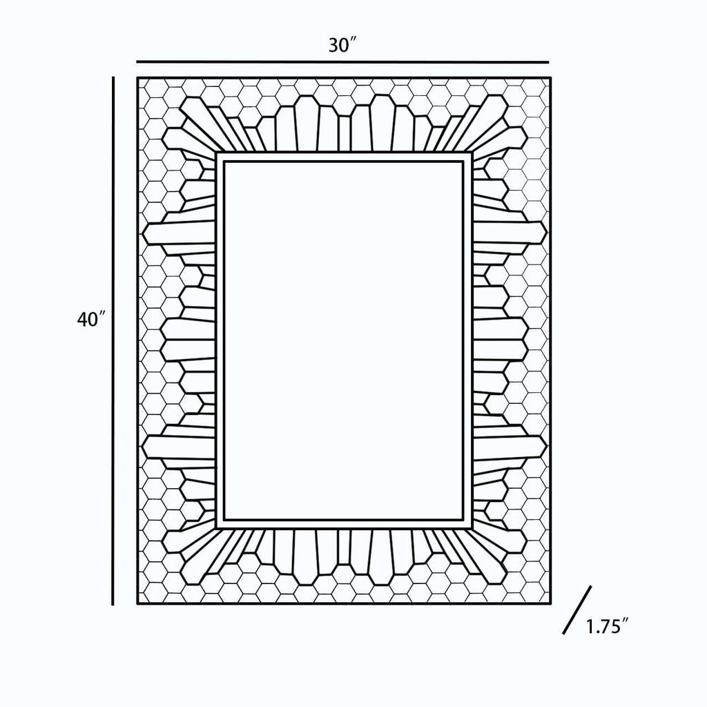 Garner Mosaic Framed Mirror