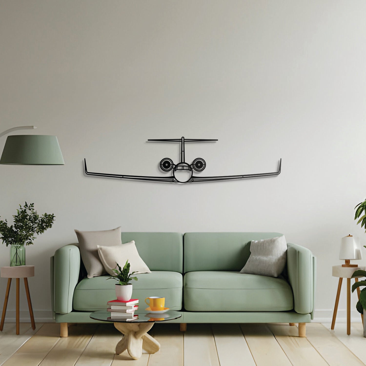 G550 Front Metal Aircraft Wall Art - NCP0088