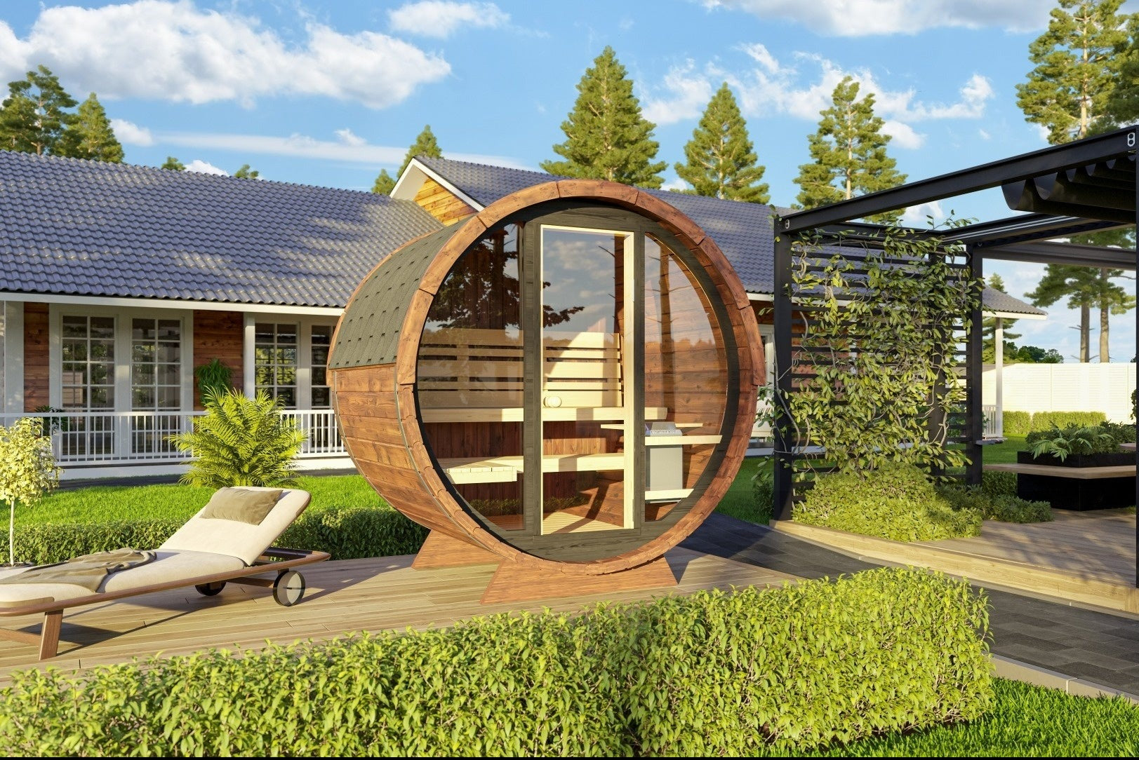 SAUNA EVOLUTION® Barrel Sauna Serenity Nature Air 3