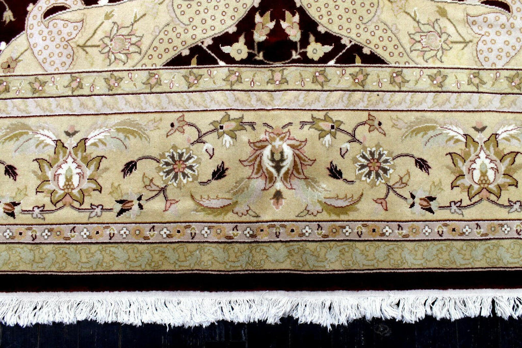 Hand-Knotted Pak-Ziegler Wool Rug – 8'7" x 11'7" – Traditional Design, Warm Earth Tones