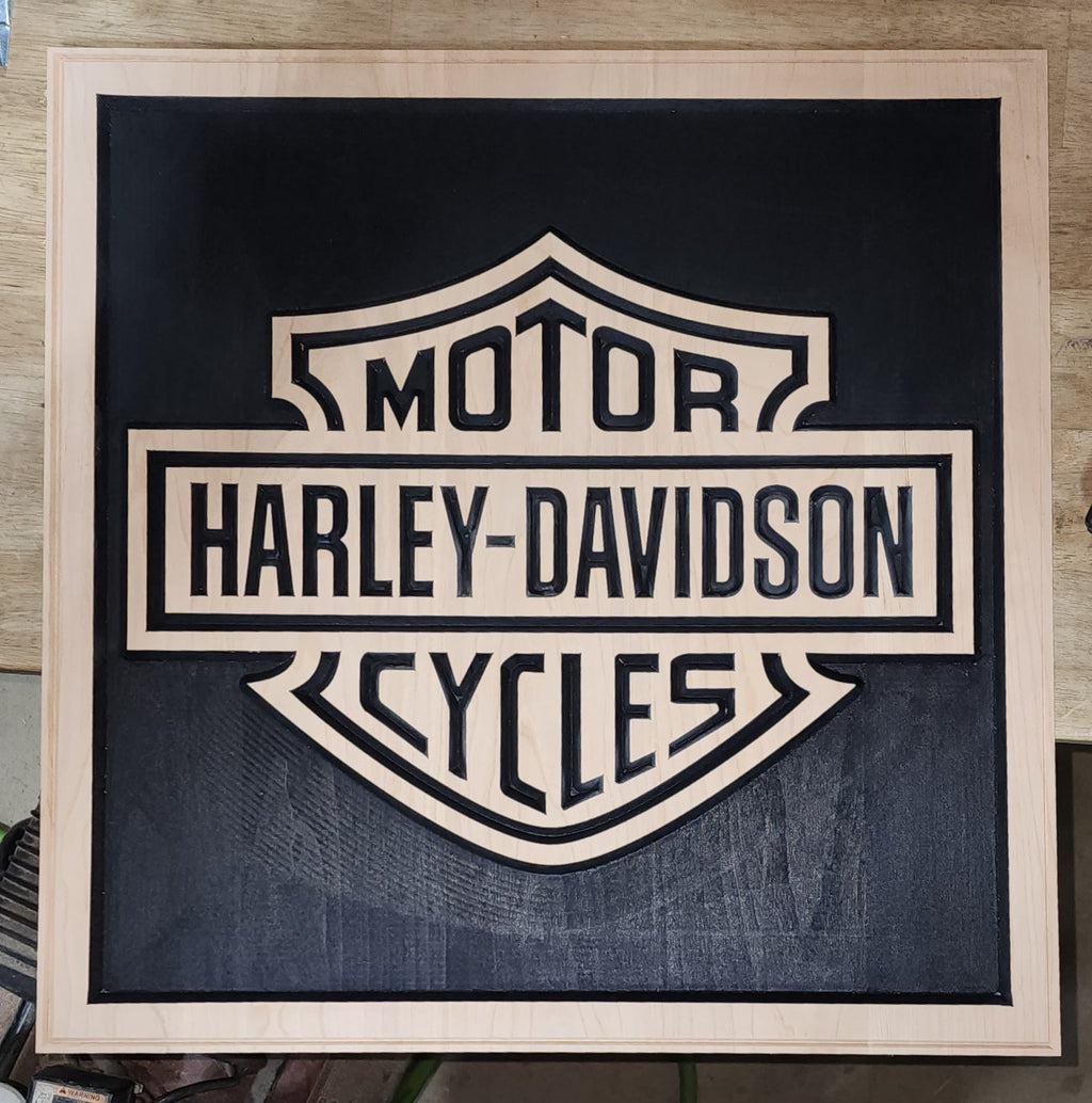 Harley Davidson Wood Sign