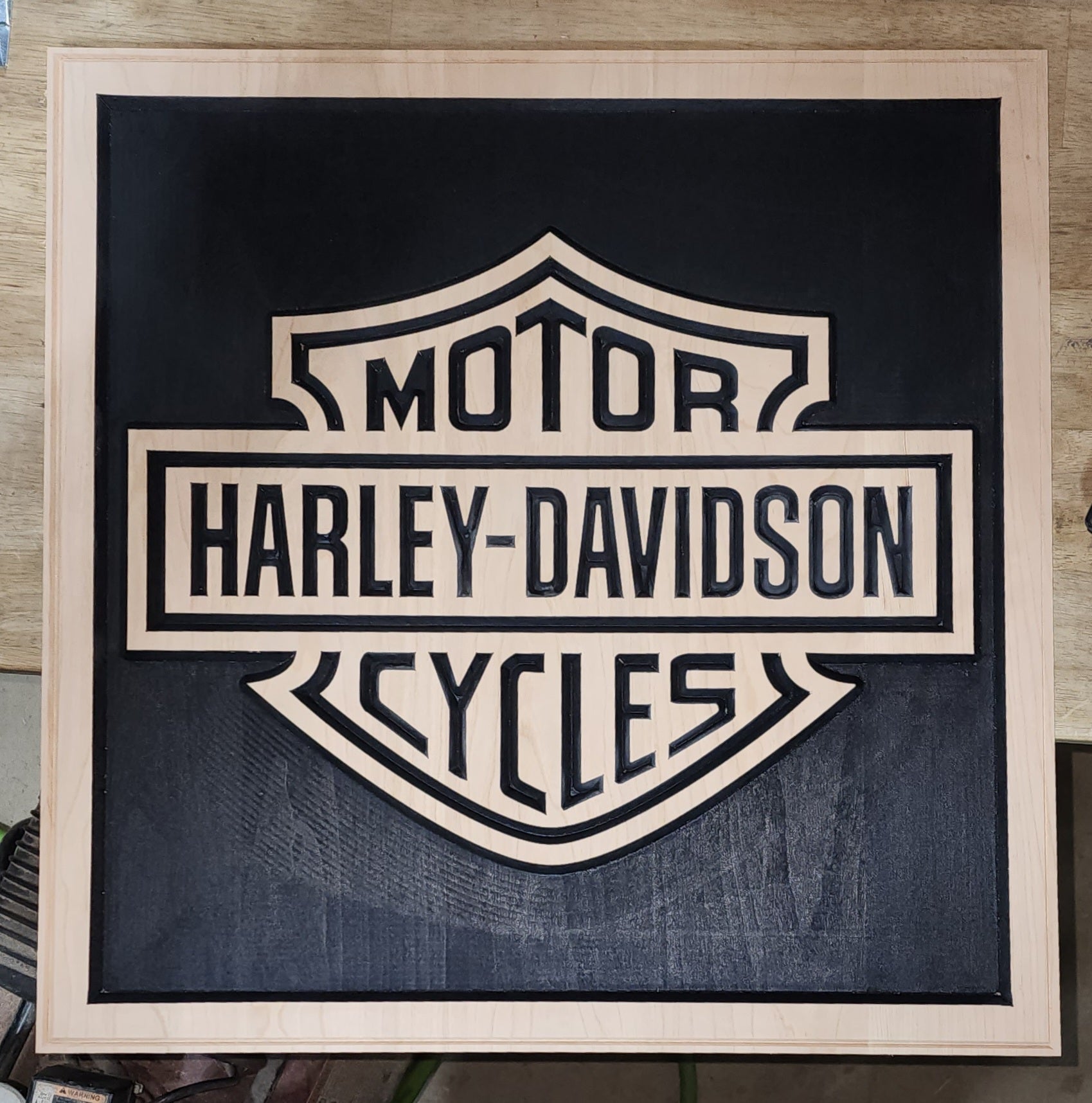 Harley Davidson Wood Sign