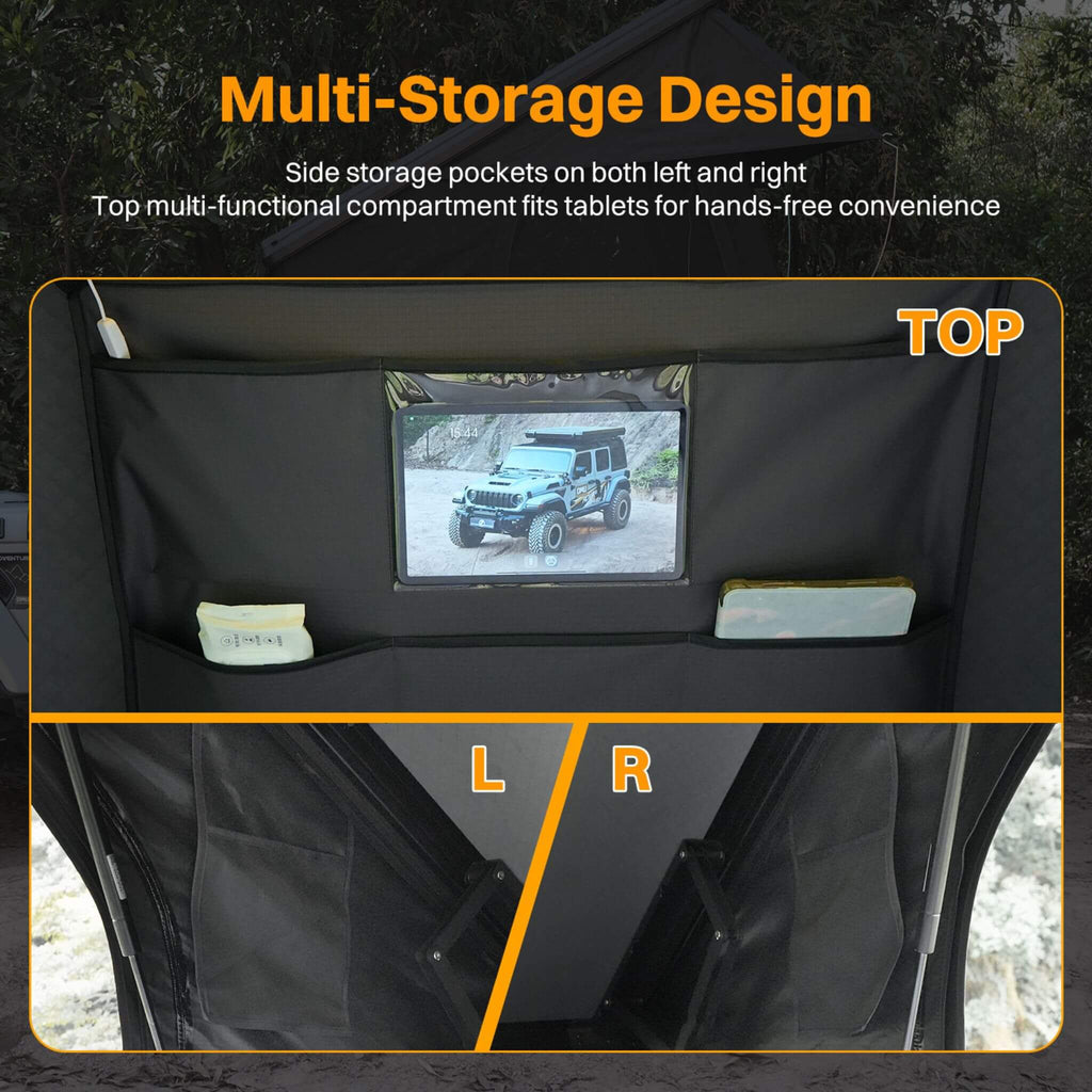 Heavy Duty 2-3 Person Hardshell Rooftop Tent With Ladder (SAK93120)