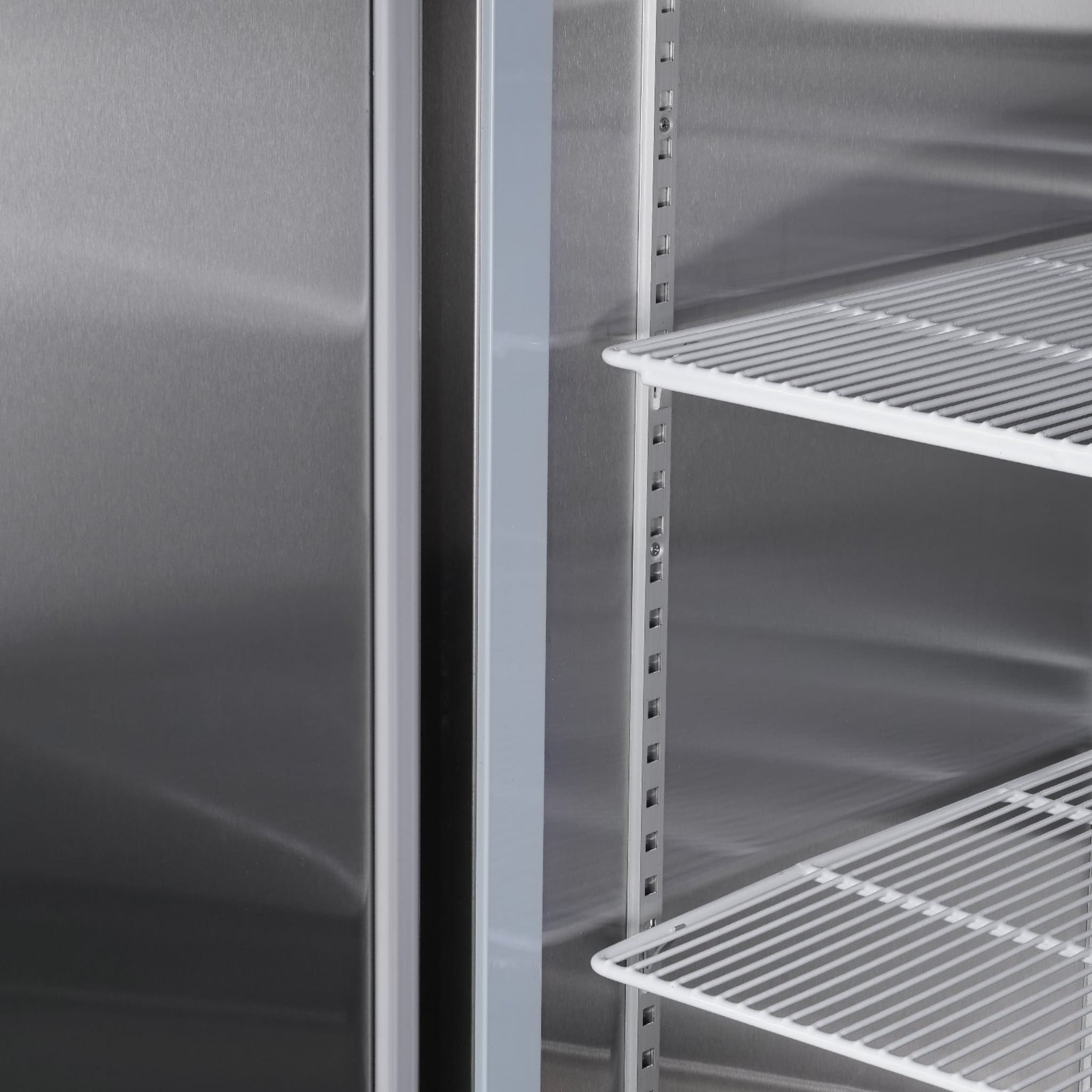Heavy Duty 54" Stainless Steel 2-Door Reach-In Upright Commercial Freezer (SAK66598)