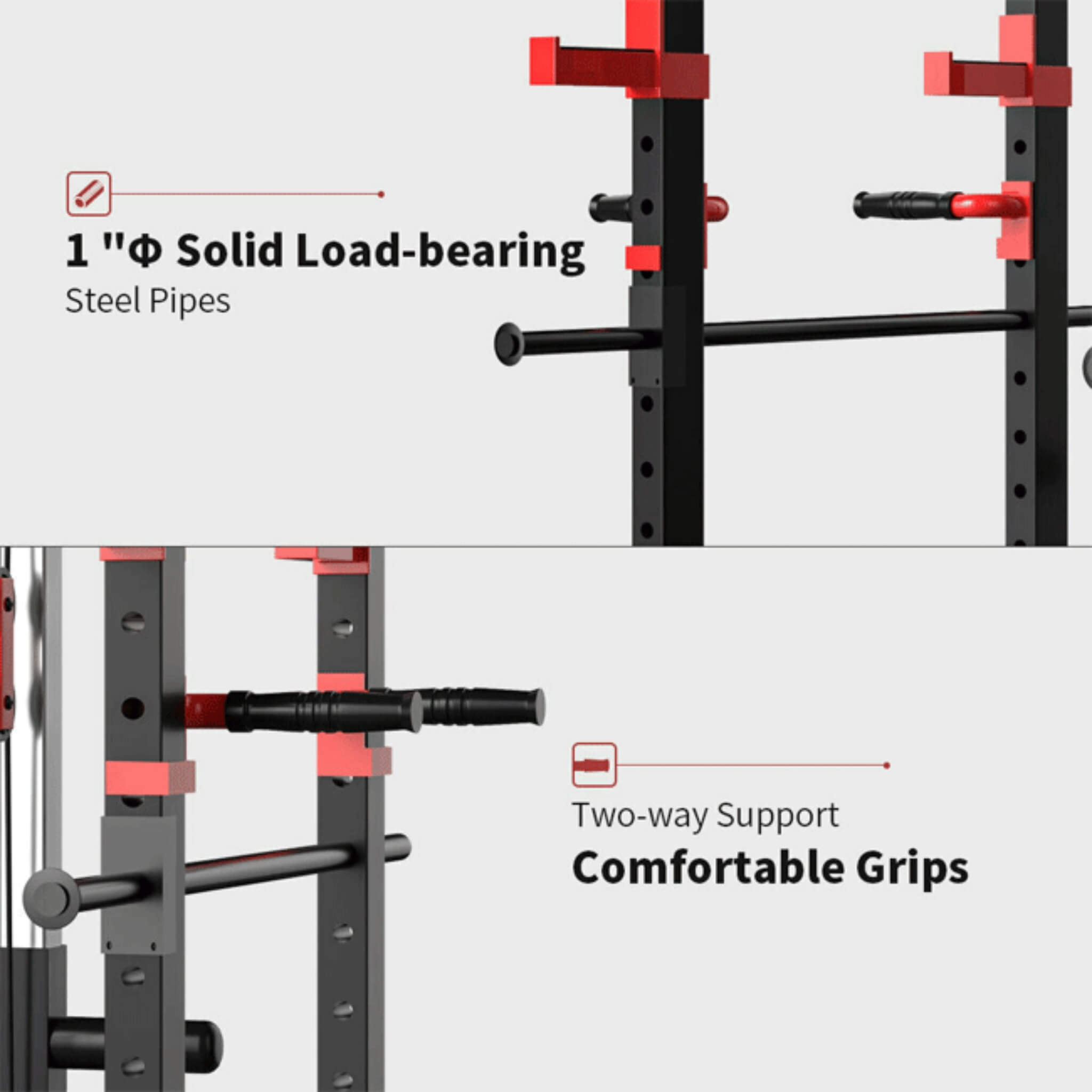Heavy Duty Professional Multi-Function Adjustable Power Cage Rack, 1000LBS (SAK98149)