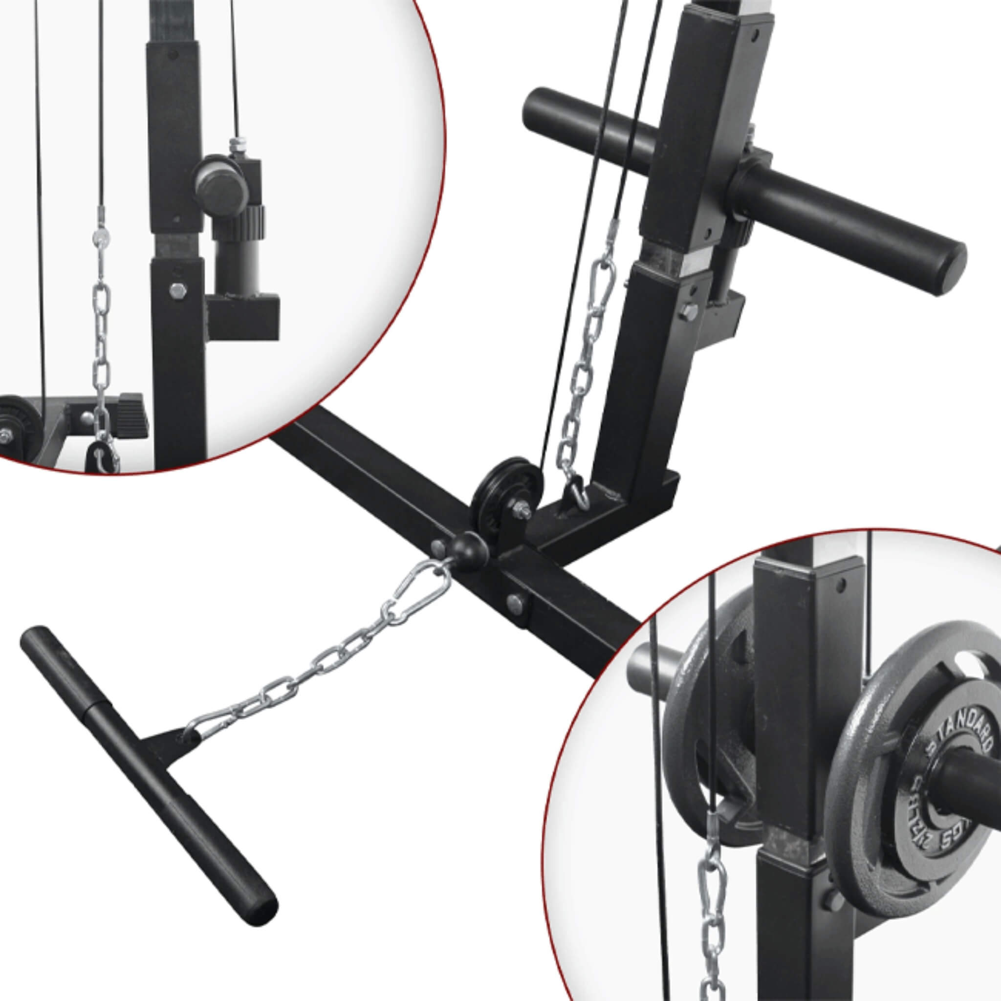 Heavy Duty Professional Multi-Function Adjustable Power Cage Rack, 1000LBS (SAK98149)