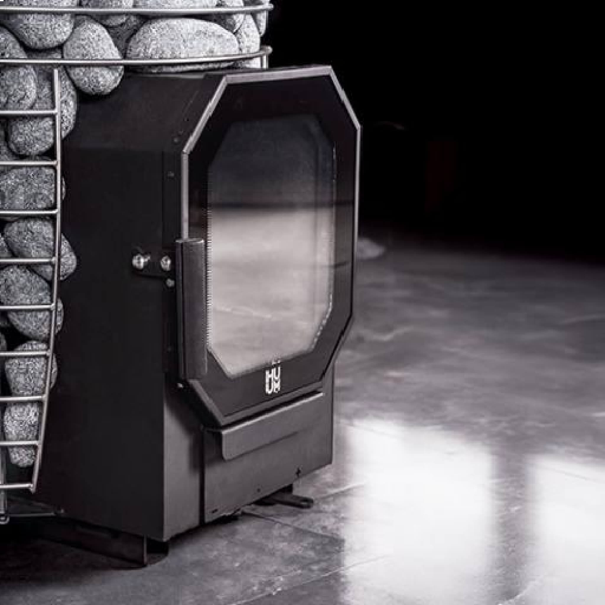 Huum Hive Flow Mini 8.5KW Wood-Burning Sauna Stove With Ash Drawer & Sauna Stones [H1017012] (SAK17895)