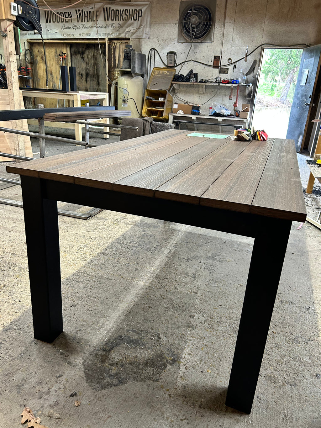 Post Leg Outdoor Counter Height Table