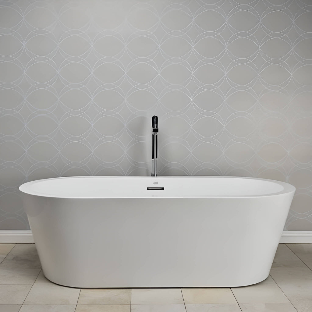 Jacuzzi Celeste 70" Freestanding Ergonomic Soaking Tub [JCEF7032BCXXXXW/G] (SAK50243)