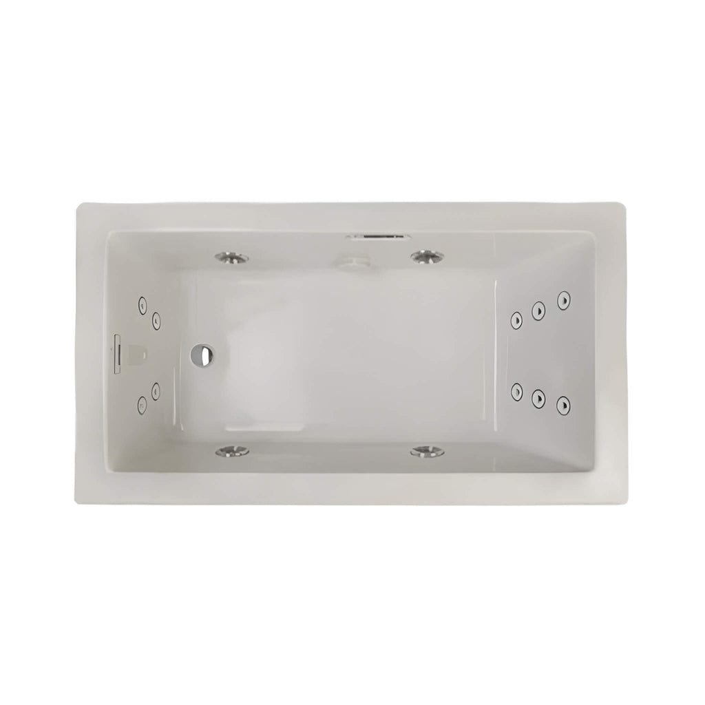 Jacuzzi Elara 72" Rectangle Whirlpool Bathtub With Left Drain [JELA7236WLR2HX] (SAK61507)