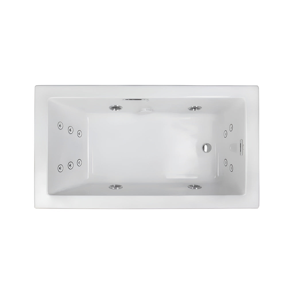Jacuzzi Elara 72" Drop-In Whirlpool Bathtub With 10 AccuPro Jet [JELA7242WRL2HX] (SAK32651)