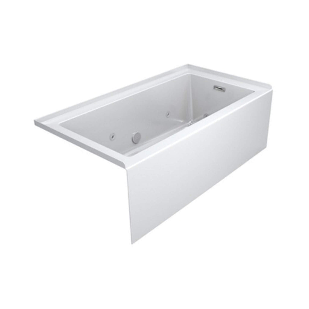 Jacuzzi Linea 60" 3-Wall Alcove Whirlpool Bathtub With 8 Jets [JLNS6030WRL2XXWW/WC] (SAK35610)